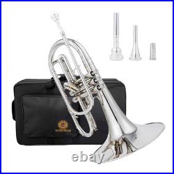 AUROSUS JMS-611 Marching Mellophone F Key Yellow Brass Monel Valves Case