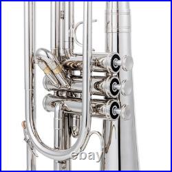 AUROSUS JMS-611 Marching Mellophone F Key Yellow Brass Monel Valves Case