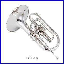 AUROSUS JMS-611 Marching Mellophone F Key Yellow Brass Monel Valves Case