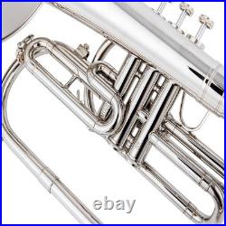 AUROSUS JMS-611 Marching Mellophone F Key Yellow Brass Monel Valves Case