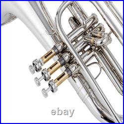 AUROSUS JMS-611 Marching Mellophone F Key Yellow Brass Monel Valves Case