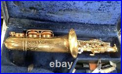 A Selmer Gold Plated Balanced Action Alto Saxophone 1937 in immaculate condition