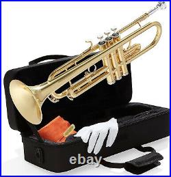 Adore Pro Professional Trumpet Brass Marching Bond with Hard Case & Cleaning Kit
