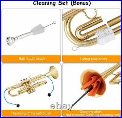 Adore Pro Professional Trumpet Brass Marching Bond with Hard Case & Cleaning Kit