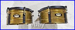 Afro Raw Brass Timbales 1980's. VERY RARE