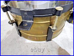 Afro Raw Brass Timbales 1980's. VERY RARE