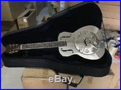 Aiersi Brand O Style Gloss Chrome Plated Bell Brass Metal Resonator Guitar