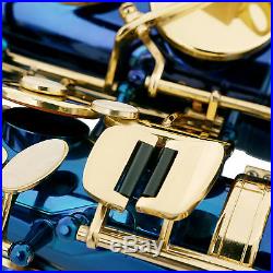Alto Eb Saxophone Sax Lacquer Brass 2 Tone with Tuner Case Carekit Accessories