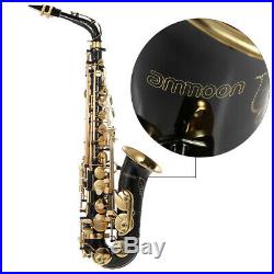 Ammoon Eb Alto Saxophone Brass Lacquered E Flat Sax Woodwind Instrument I0A6