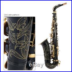 Ammoon Eb Alto Saxophone Brass Lacquered Gold E Flat Sax 82Z Key Type+case US