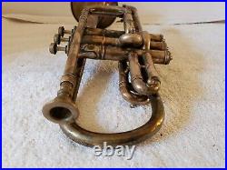 Antique 1905 CONN Conn-Queror Coronet Horn Trumpet C. G. Conn Elkhart Ind. USA