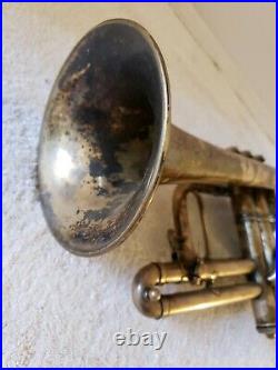 Antique 1905 CONN Conn-Queror Coronet Horn Trumpet C. G. Conn Elkhart Ind. USA