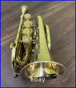 Antique Compact Bugle horn exudes Instrument Super Brass Premium Mouthpiece Gift