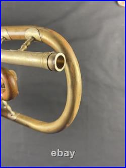 Antique Early SACHS SCHUSTER & Co. MARKNEUKIRCHEN TRUMPET with ROTARY VALVES