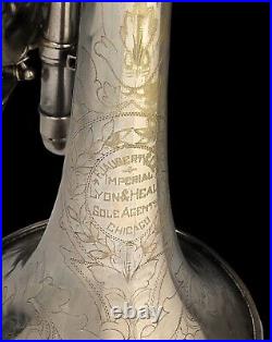 Antique F. JAUBERT & Cie Imperial LYON & HEALY SOLE AGENT'S Chicago Cornet