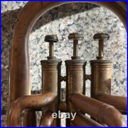 Antique French Brass Eb Alto Horn (Baritone) E. Couesnon Quillard -Lafayette