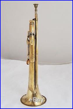 Antique French Keyed Bugle in C by P. DERACHE LUTHIER LYON ca. 1830 Restored