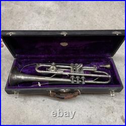 Antique Lyon & Healy Trumpet Silver Plated Made In Chicago USA With Case 1920s