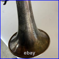 Antique Lyon & Healy Trumpet Silver Plated Made In Chicago USA With Case 1920s
