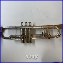 Antique Lyon & Healy Trumpet Silver Plated Made In Chicago USA With Case 1920s
