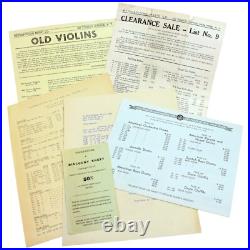 Antique Musical Instruments 1935 Catalog Prices Violins Brass NYC Metropolitan