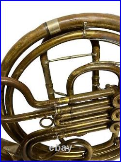 Antique french horns brass Musical Instrument Engraved alexandre