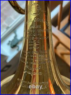 Antoine Courtois Paris Brass Bb Trumpet Cornet with Leblanc Case 1930-1938 #3288