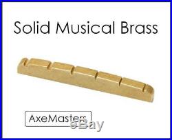 AxeMasters 1 11/16 BRASS NUT made for WARMOTH NECK Fender Strat Tele