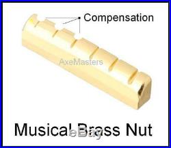 AxeMasters COMPENSATED 1/4 Brass Nut for EPIPHONE Guitar Earvana Alternate