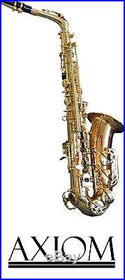 Axiom Alto Saxophone Quality Student Beginner Sax with Case and 2 Year Warranty