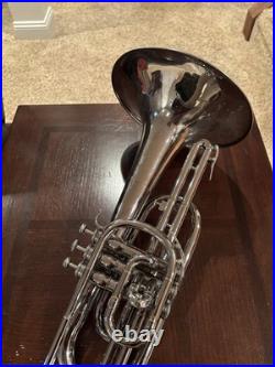BACH MARCHING MELLOPHONE With Case Vintage Made In USA
