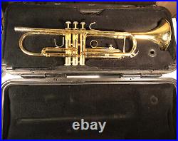 BACH TR300 TRUMPET With Hard case, NO mouth Piece, Untested