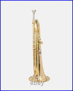 BB FlugelHorn 3 valve Brass With Hard Case and Mouthpiece