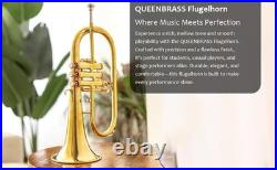 BB FlugelHorn 3 valve Brass With Hard Case and Mouthpiece