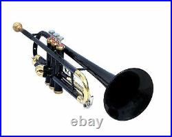 BLACK FRIDAY Sai Musical Trumpet Bb Black with Case Mouthpiece