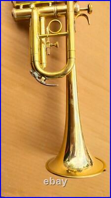 BRAND NEW BRASS FINISH Bb FLAT TRUMPET C FREE HARD CASE +MouthPiece+FAST SHIP