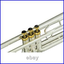 Bach 180S Custom Stradivarius Bb Trumpet FREE Upgrades 180WB Silver Gold Trim