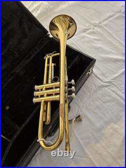 Bach Bb Standard Trumpet Lacquered Brass with Case, Mouthpiece, Sheet Music