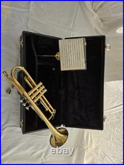 Bach Bb Standard Trumpet Lacquered Brass with Case, Mouthpiece, Sheet Music