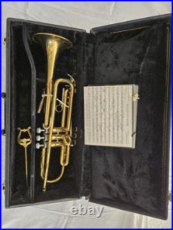 Bach Bb Standard Trumpet Lacquered Brass with Case, Mouthpiece, Sheet Music