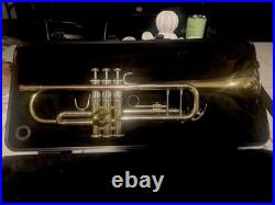 Bach Brass Gold Tone Student Trumpet with Mouthpiece and Hard Case