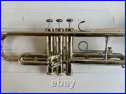 Bach Mercedes II Trumpet And Case Brass Bell, Silver Mouthpiece, Pearl Keys