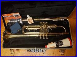 Bach Omega Intermediate Step-Up Bb Trumpet-Chem Cleaned, Serviced, Extras