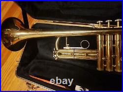 Bach Omega Intermediate Step-Up Bb Trumpet-Chem Cleaned, Serviced, Extras