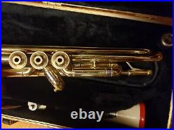 Bach Omega Intermediate Step-Up Bb Trumpet-Chem Cleaned, Serviced, Extras