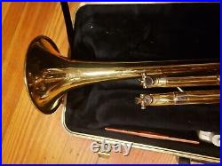 Bach Omega Intermediate Step-Up Bb Trumpet-Chem Cleaned, Serviced, Extras