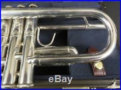 Bach Stradivarius 180S Silver Bb Trumpet with New Artisan Bell & Case #PTR16