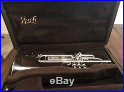 Bach Stradivarius Bb Trumpet Model 43 Silver with Case- Great Playing Condition