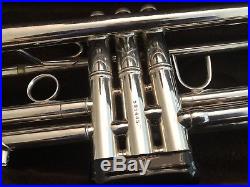 Bach Stradivarius Bb Trumpet Model 43 Silver with Case- Great Playing Condition