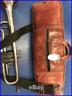 Bach Stradivarius Bb Trumpet Model 43 Silver with Case Playing Condition